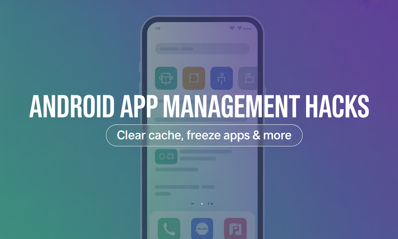 Featured image for: Android App Management Hacks: Clear Cache, Freeze Apps, and More