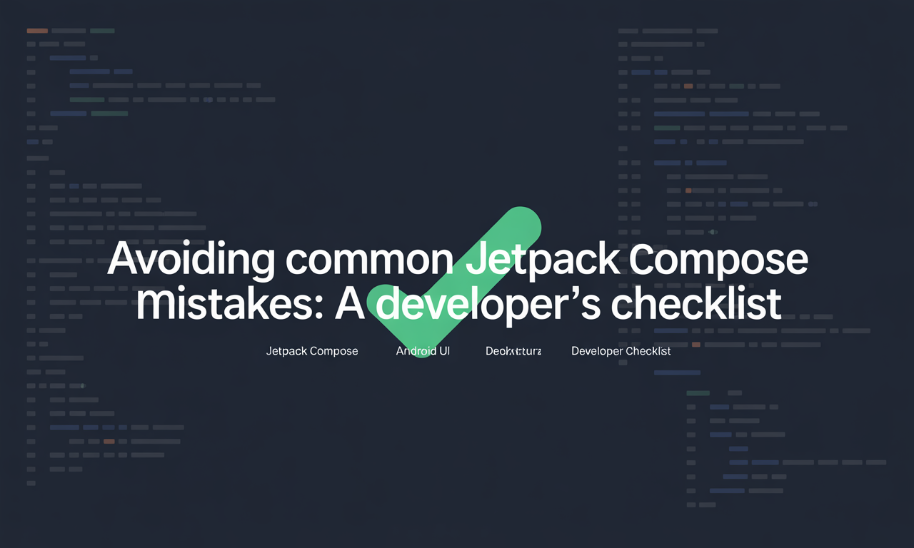 Featured image for: Avoiding Common Jetpack Compose Mistakes: A Developer’s Checklist