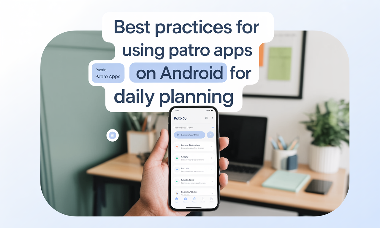 Featured image for: Best Practices for Using Patro Apps on Android for Daily Planning
