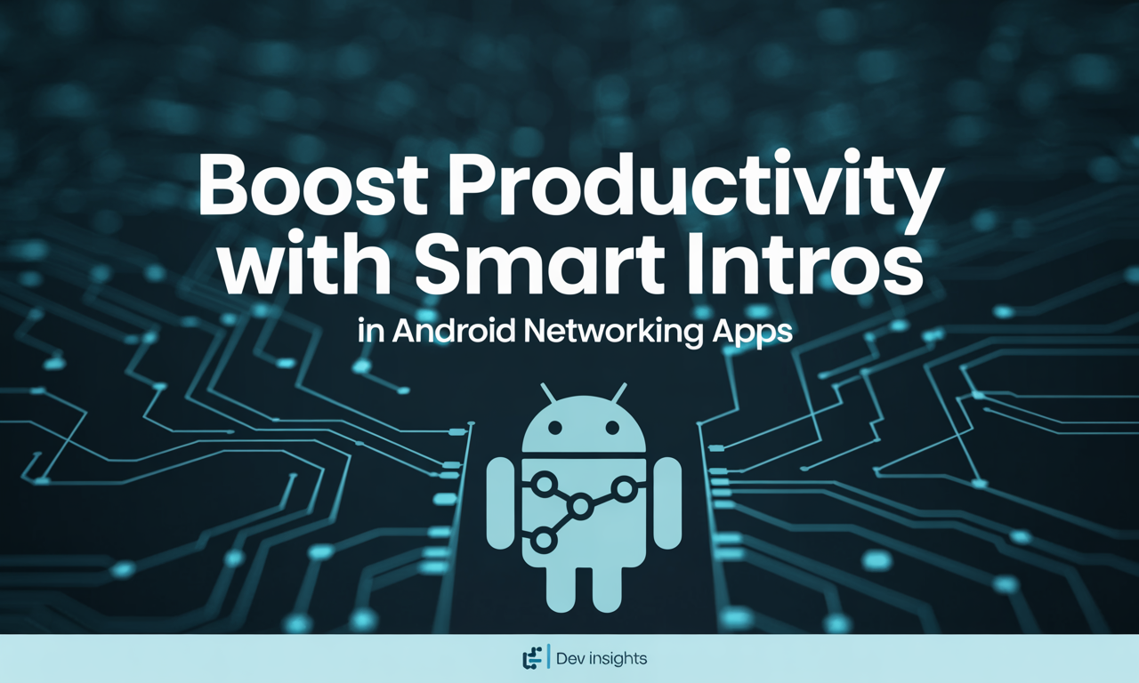Featured image for: Boost Productivity with Smart Intros in Android Networking Apps