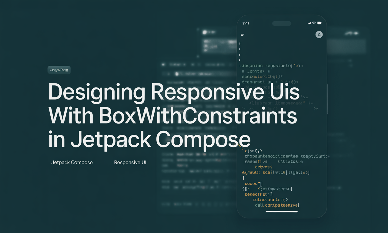 Featured image for: Designing Responsive UIs with BoxWithConstraints in Jetpack Compose