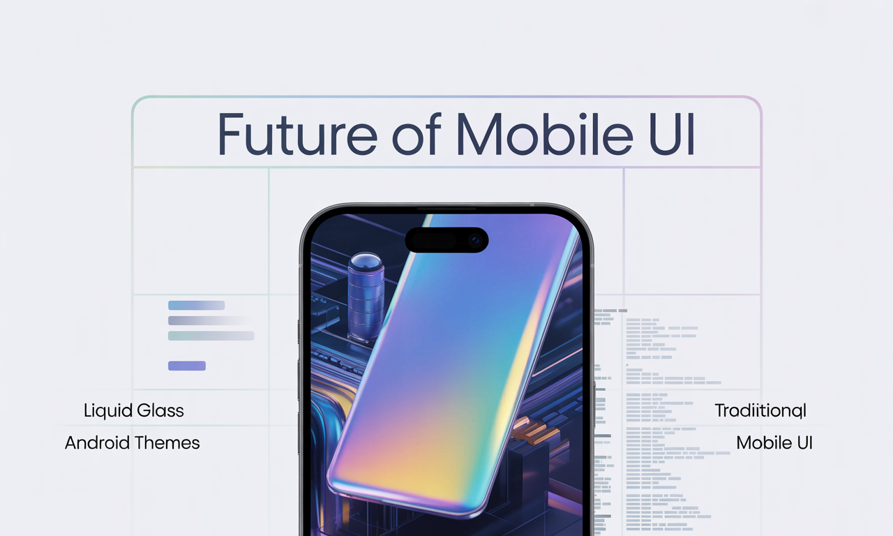 Featured image for: Future of Mobile UI: Will Liquid Glass Replace Traditional Android Themes?