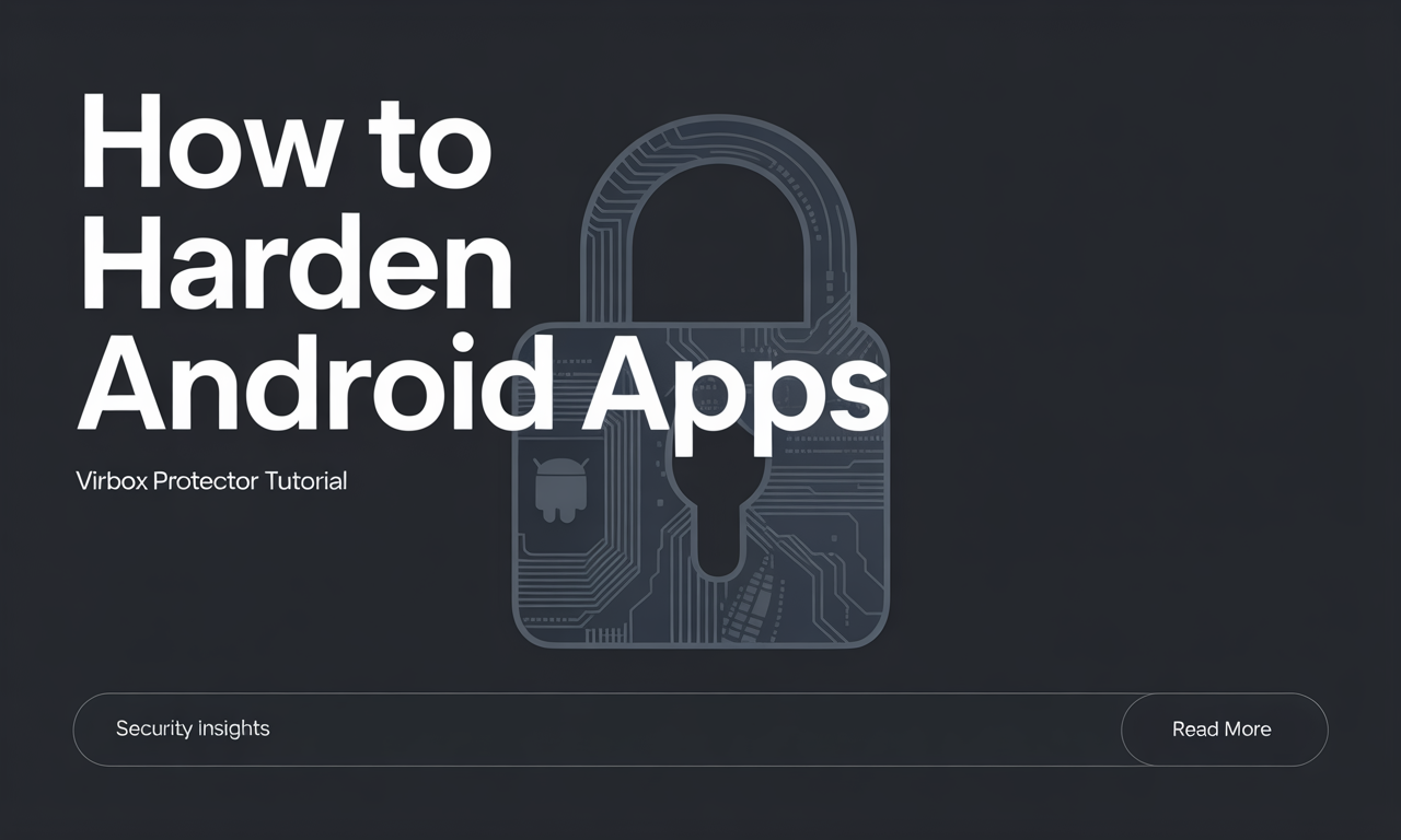 Featured image for: How to Harden Android Apps Using Virbox Protector: A Practical Tutorial