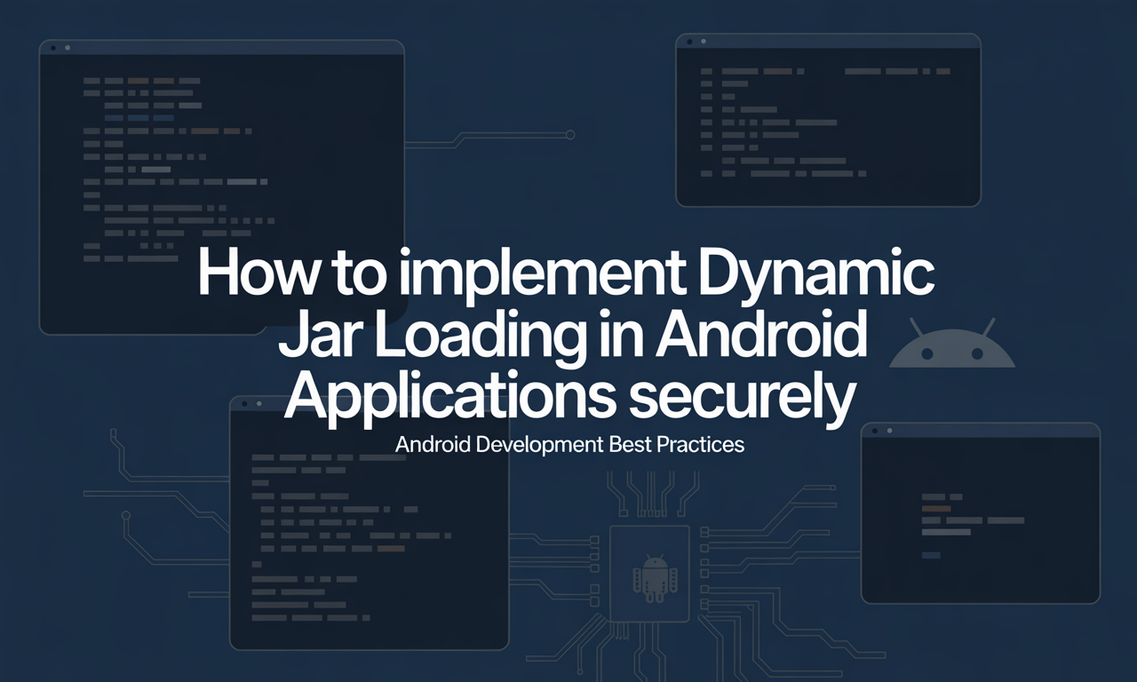 Featured image for: How to Implement Dynamic JAR Loading in Android Applications Securely