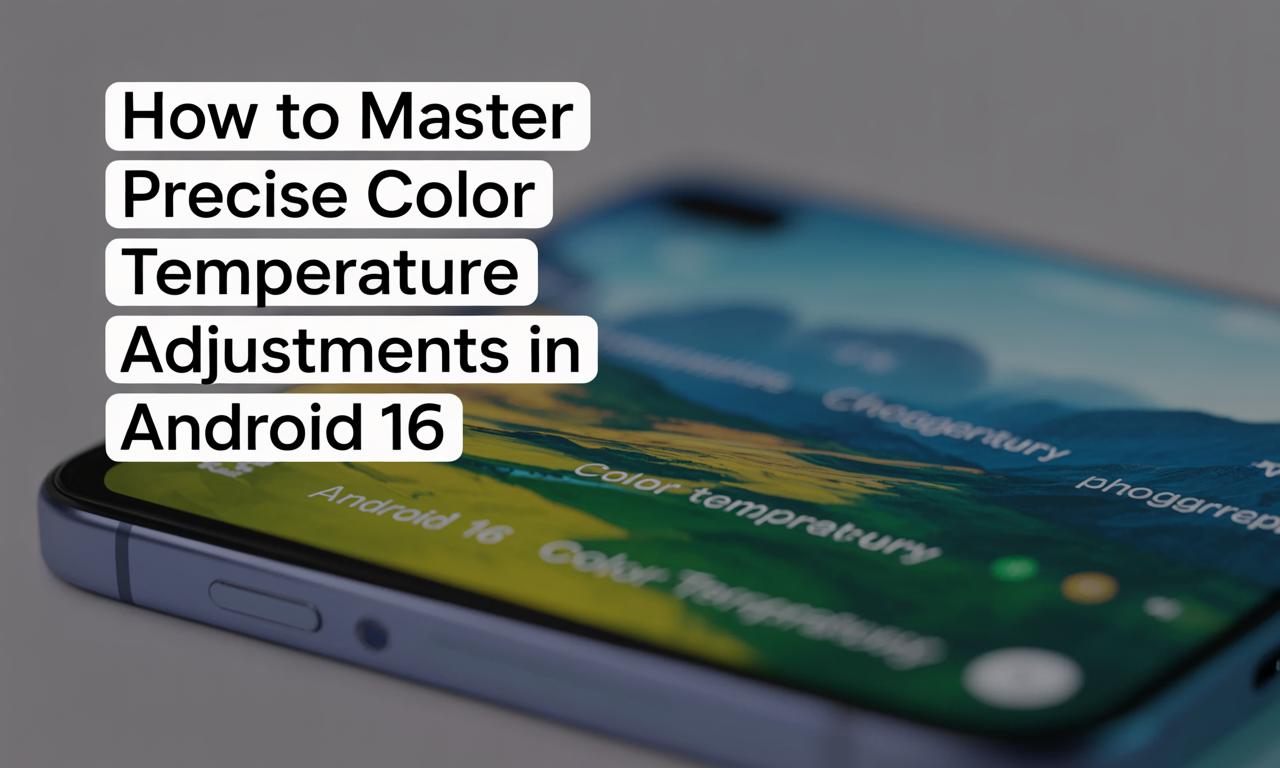 Featured image for: How to Master Precise Color Temperature Adjustments in Android 16