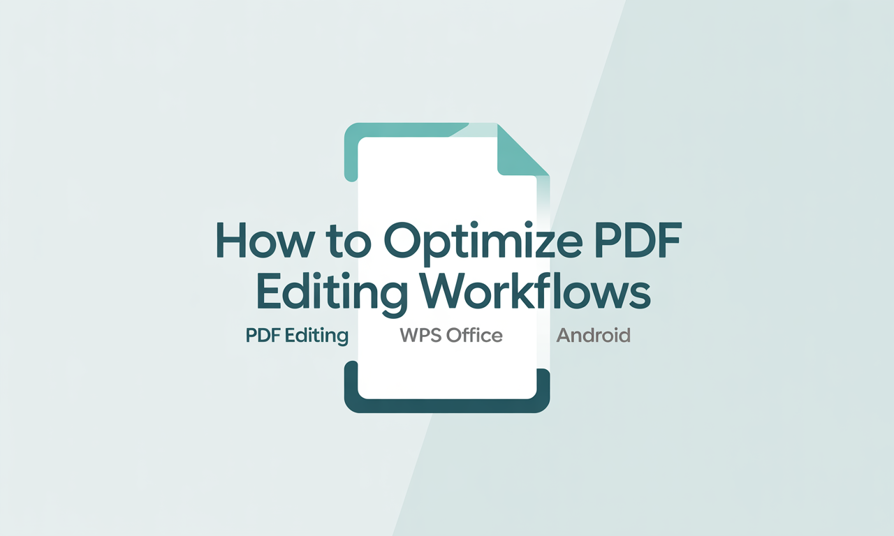 Featured image for: How to Optimize PDF Editing Workflows with WPS Office on Android