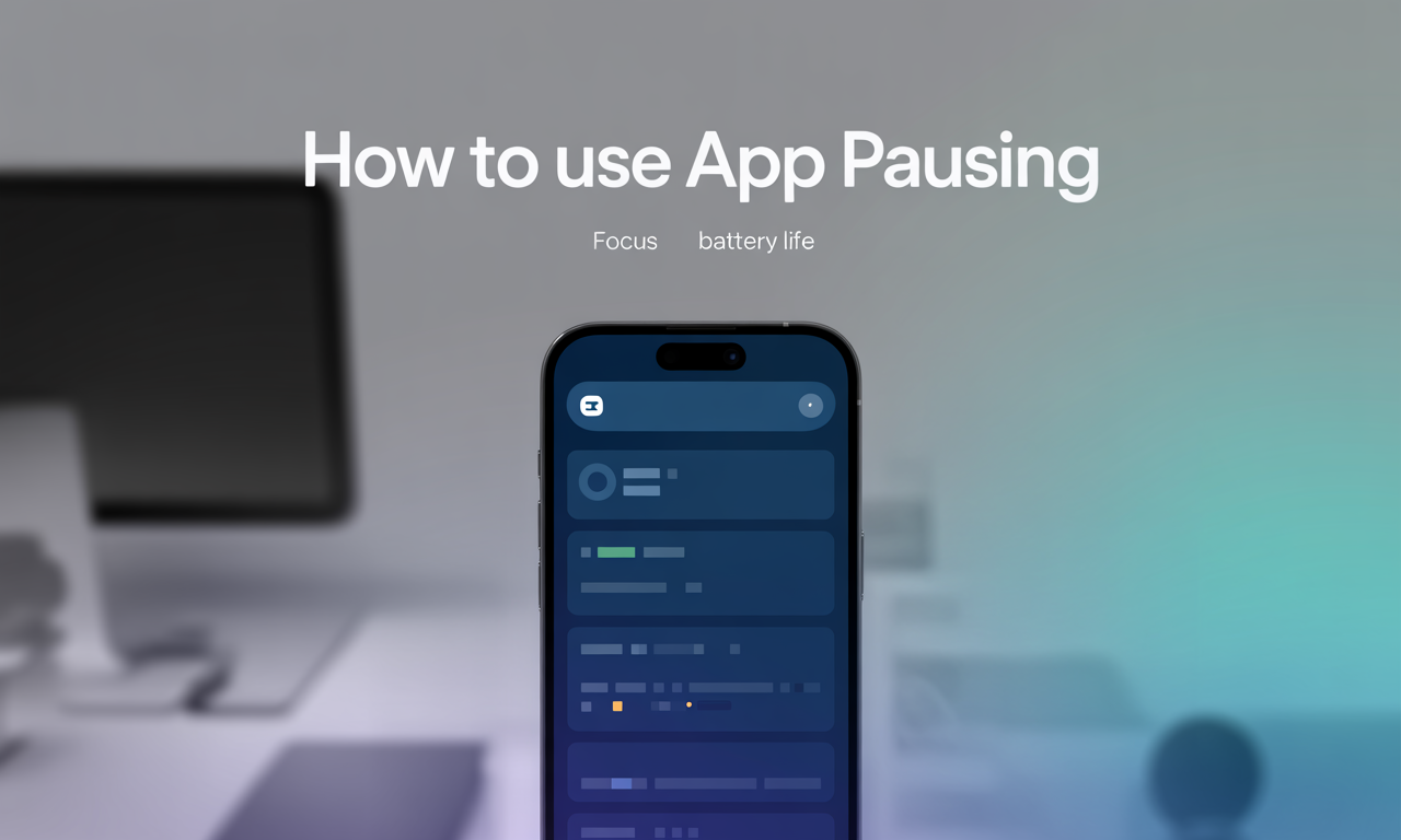 Featured image for: How to Use App Pausing for Better Focus and Battery Life