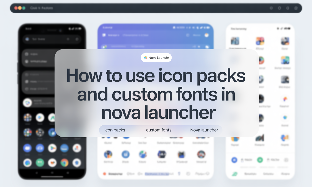 Featured image for: How to Use Icon Packs and Custom Fonts in Nova Launcher for a Unique Look