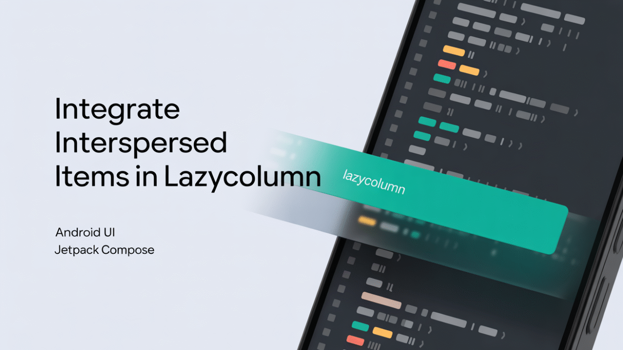 Featured image for: Integrate Interspersed Items in LazyColumn for Dynamic Android UIs