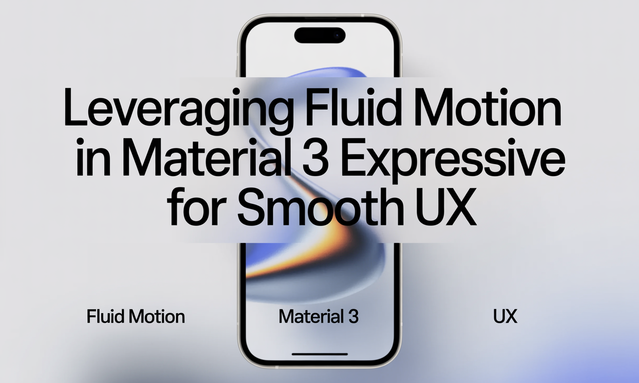 Featured image for: Leveraging Fluid Motion in Material 3 Expressive for Smooth UX