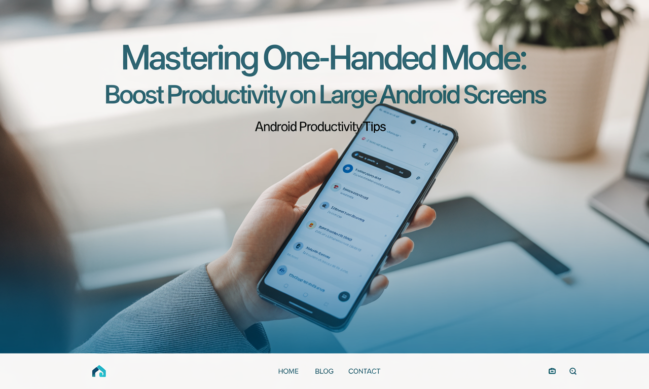 Featured image for: Mastering One-Handed Mode: Boost Productivity on Large Android Screens