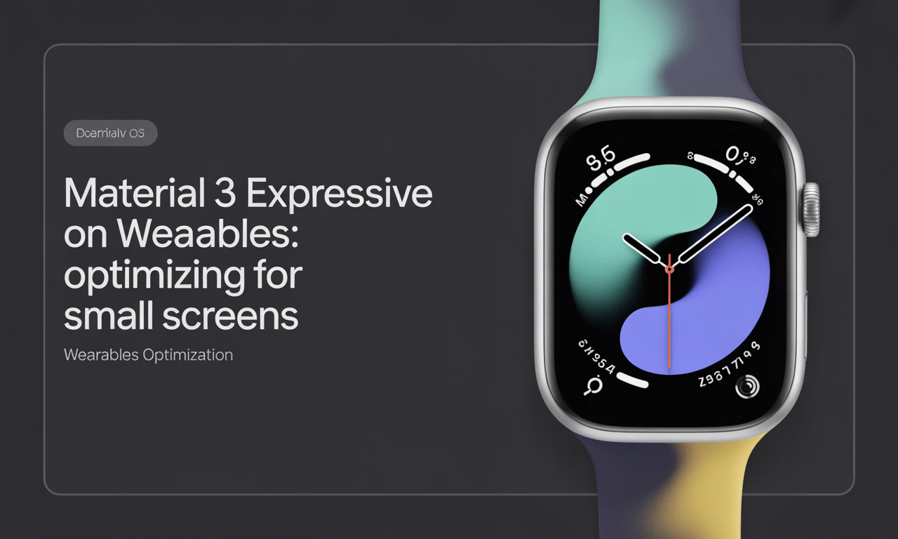 Featured image for: Material 3 Expressive on Wearables: Optimizing for Small Screens