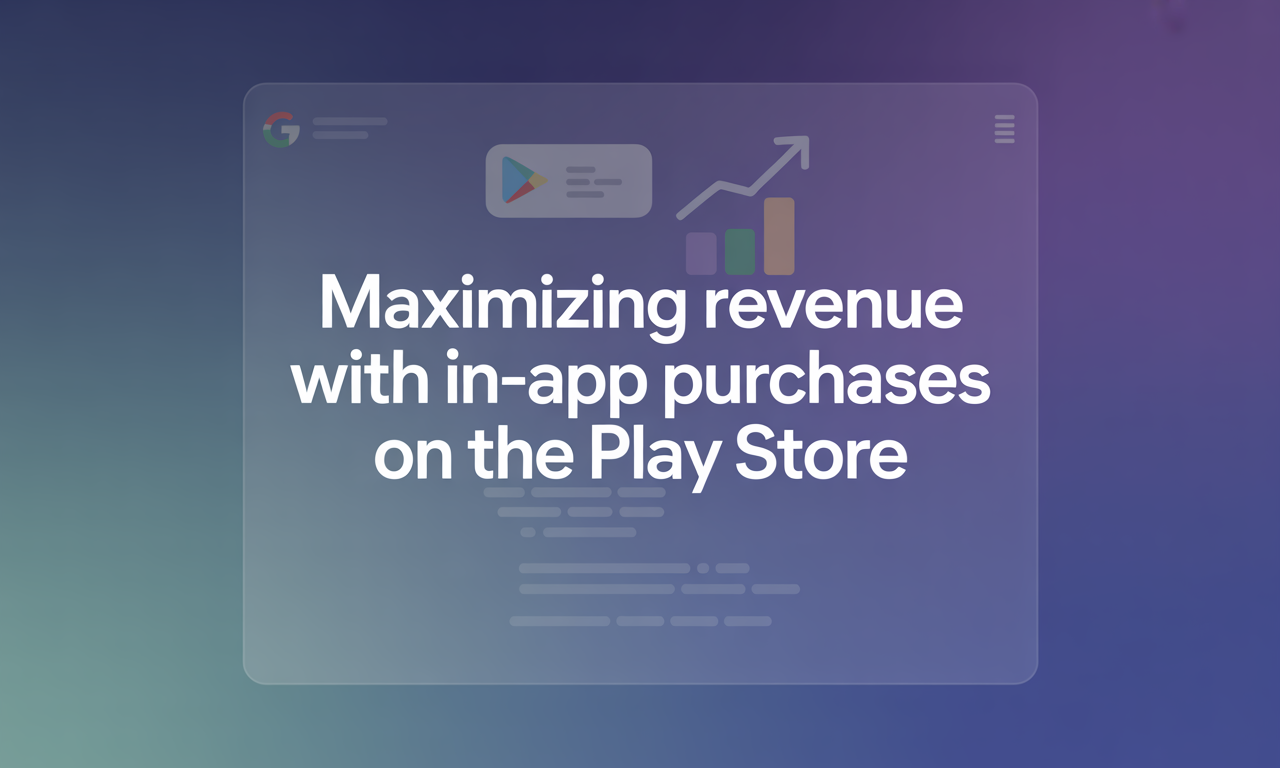 Featured image for: Maximizing Revenue with In-App Purchases on the Play Store