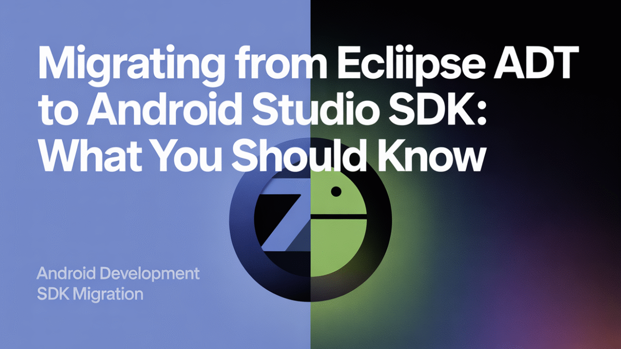 Featured image for: Migrating from Eclipse ADT to Android Studio SDK: What You Should Know