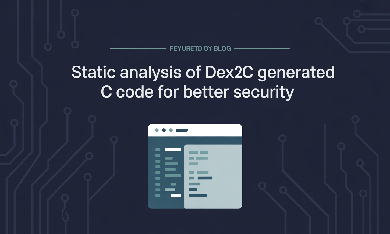 Featured image for: Static Analysis of Dex2C Generated C Code for Better Security