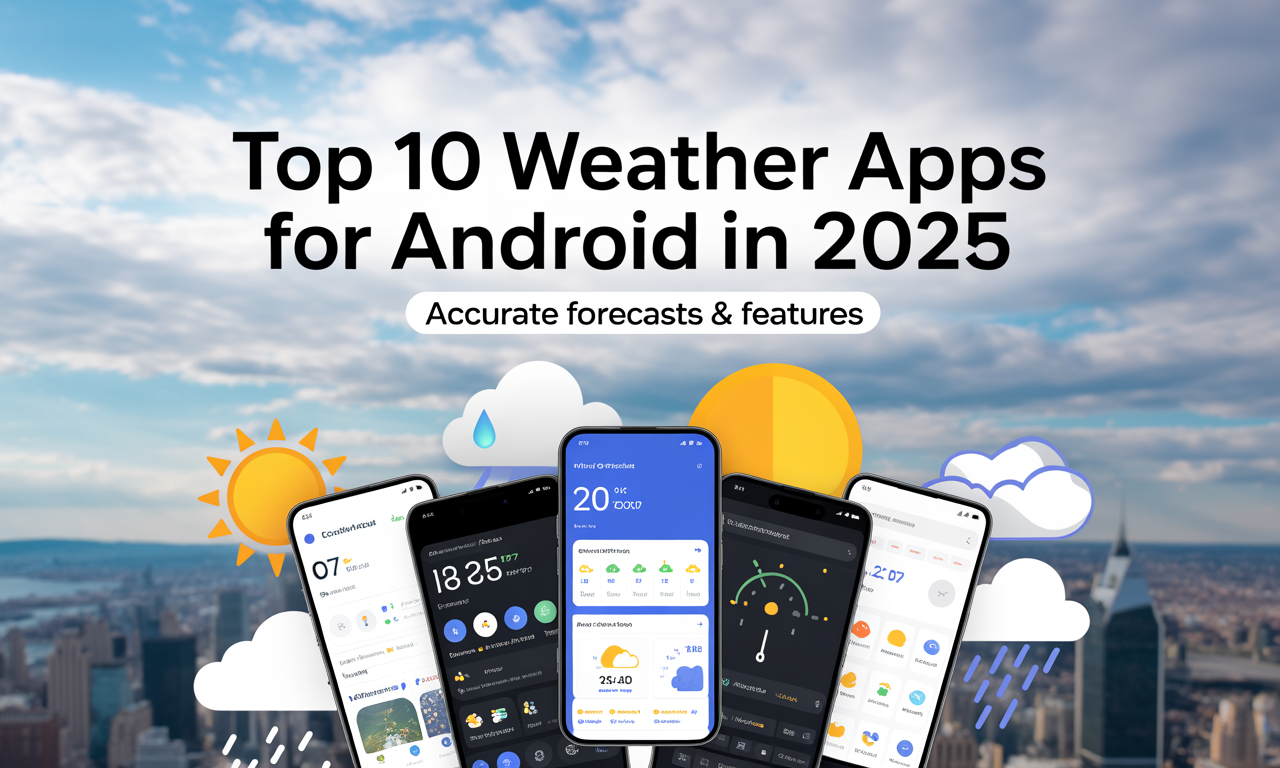 Featured image for: Top 10 Weather Apps for Android in 2025: Accurate Forecasts and Features