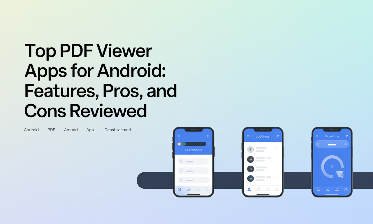 Featured image for: Top PDF Viewer Apps for Android: Features, Pros, and Cons Reviewed