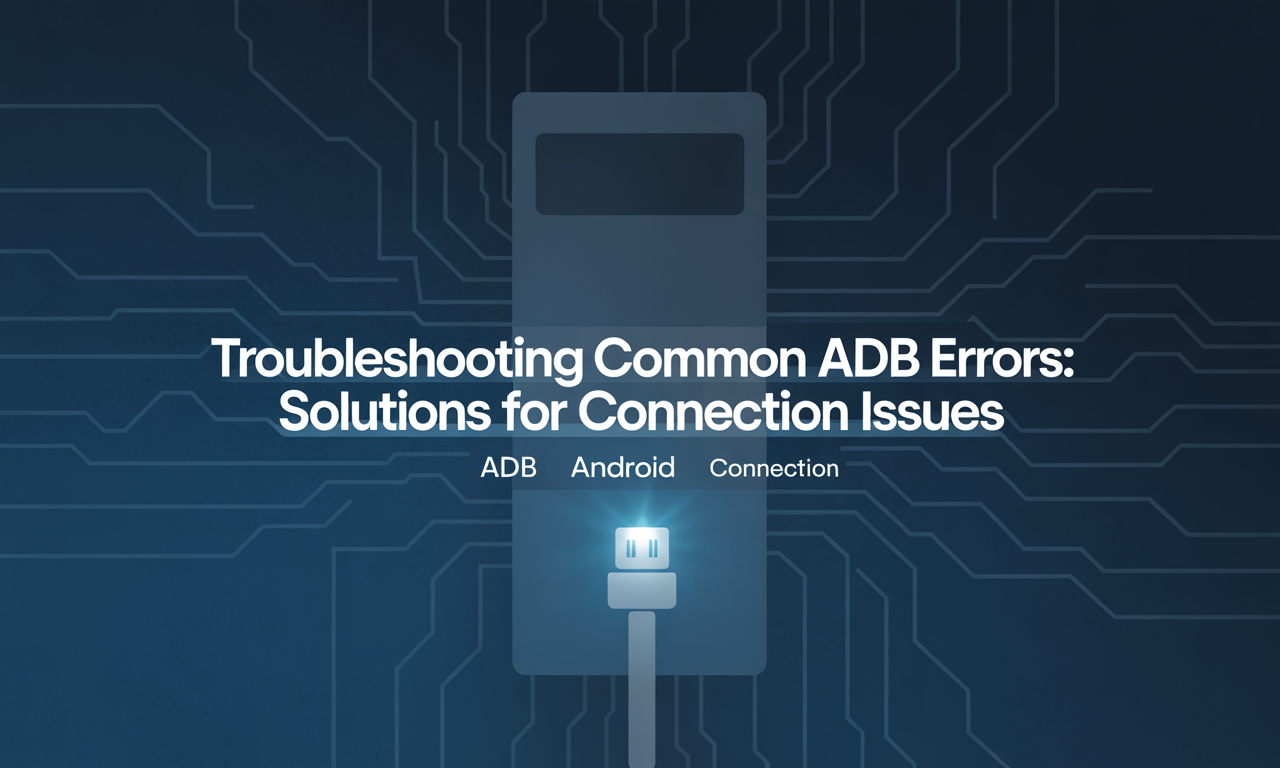 Featured image for: Troubleshooting Common ADB Errors: Solutions for Connection Issues