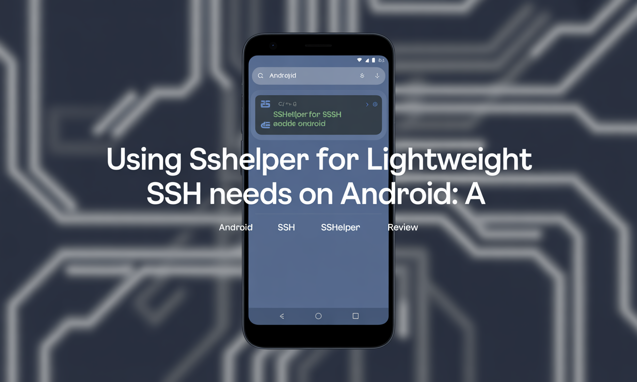 Featured image for: Using SSHelper for Lightweight SSH Needs on Android: A Review