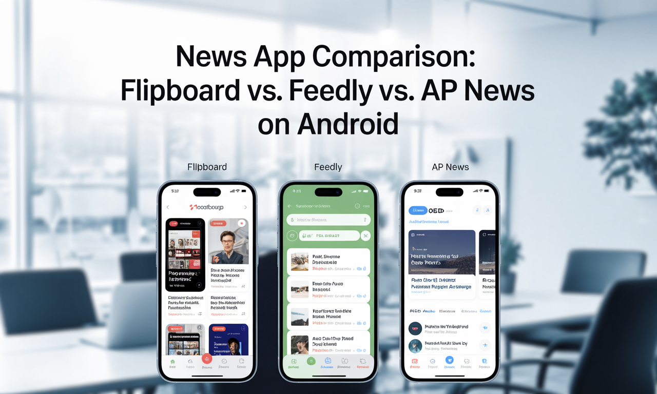 Featured image for: News App Comparison: Flipboard vs. Feedly vs. AP News on Android
