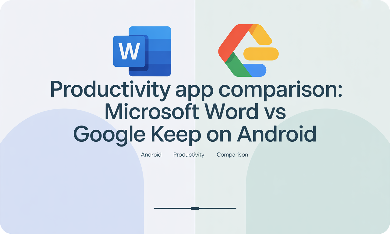 Featured image for: Productivity App Comparison: Microsoft Word vs Google Keep on Android