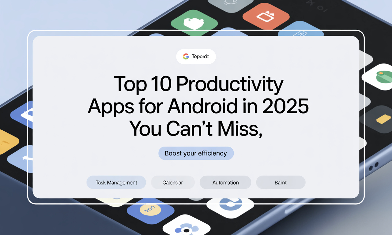 Featured image for: Top 10 Productivity Apps for Android in 2025 You Can't Miss